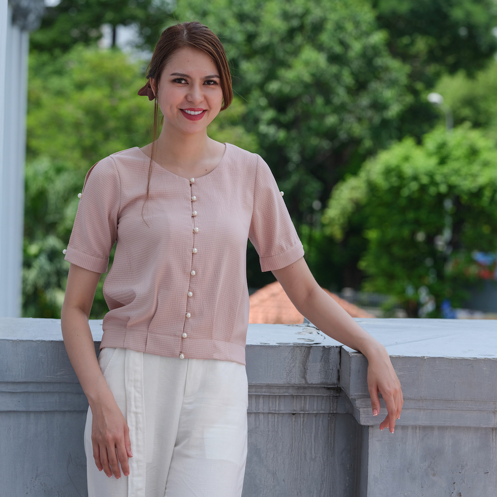 Áo Kiểu Nữ Đẹp Áo Xẻ Tay Thời trang thiết kế Hity TOP127
