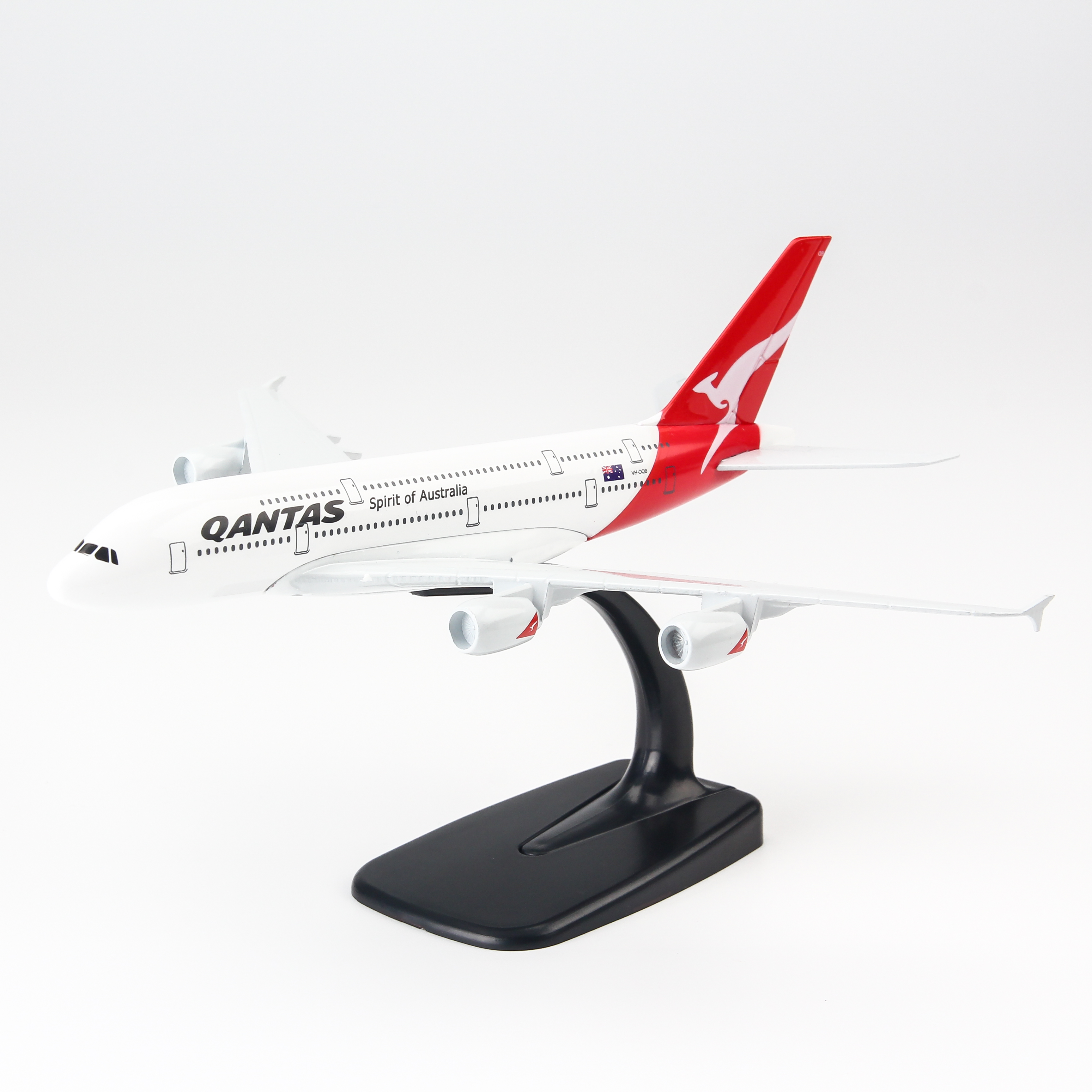 Mô Hình Máy Bay Trưng Bày Airbus A380 Qantas Airway Everfly QT20 (20cm)