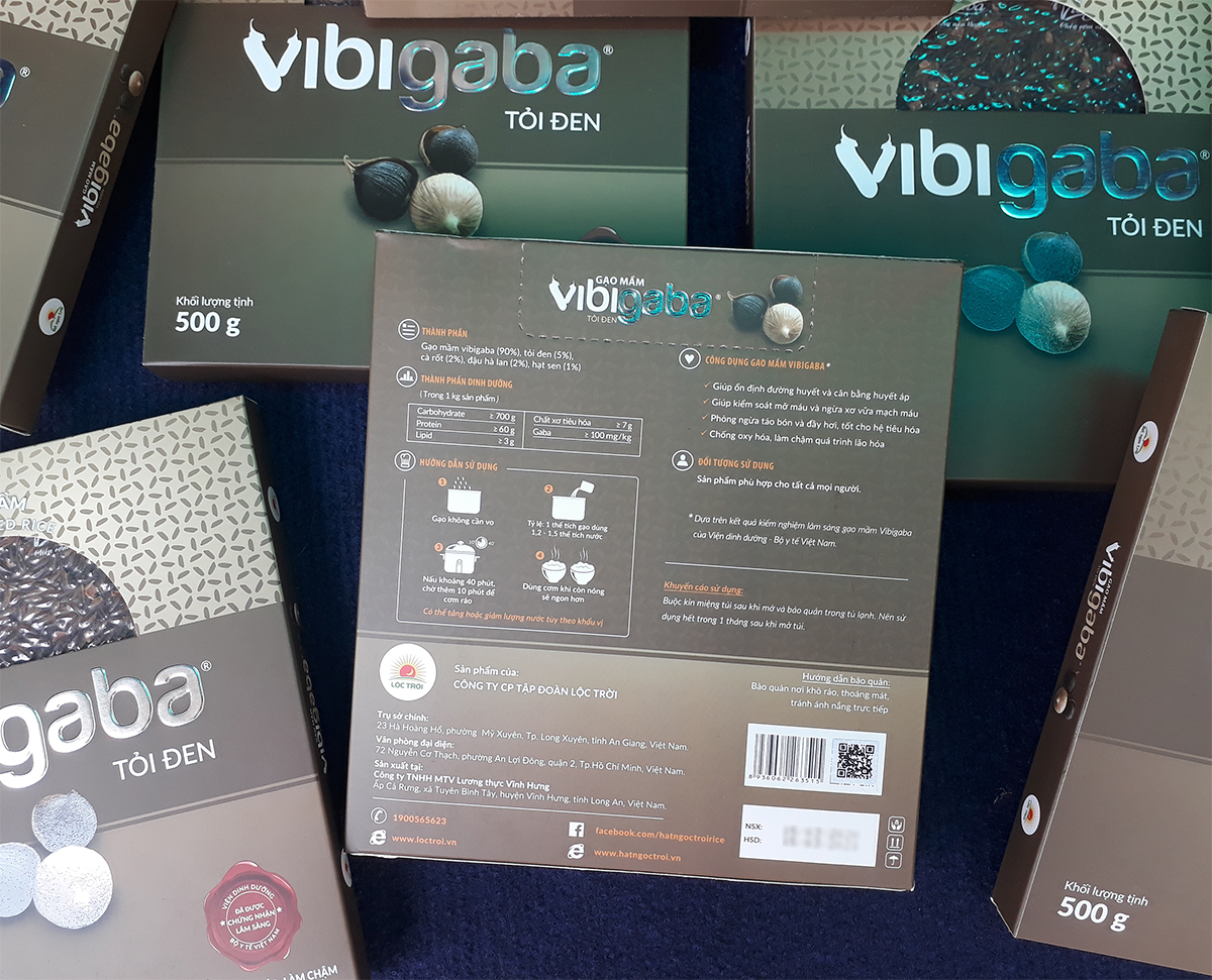 Gạo mầm tỏi đen vibigaba 500G