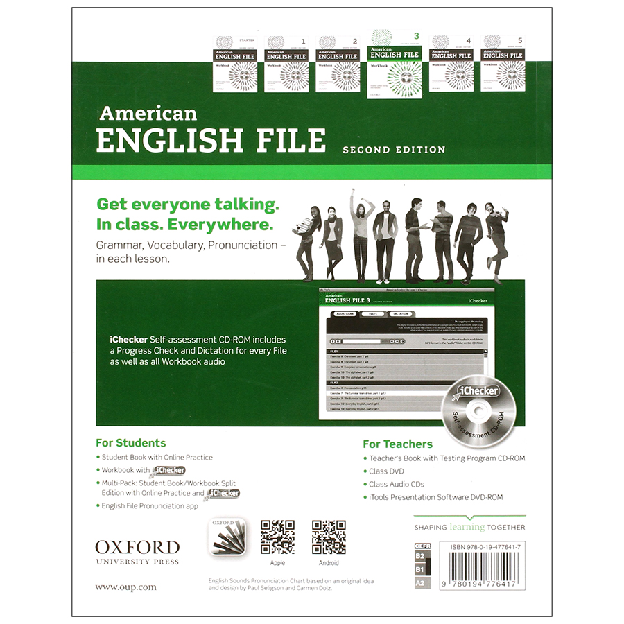 American English File (2 Ed.) 3: Workbook With iChecker - Paperback