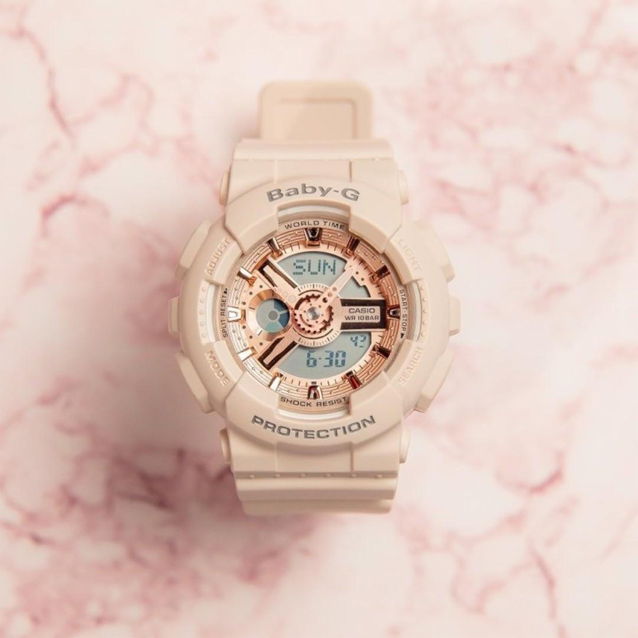 Đồng hồ nữ dây nhựa Casio Baby-G chính hãng BA-110CP-4ADR