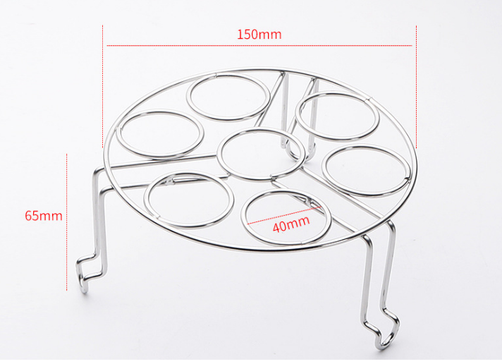 Combo 2 Giá Inox hấp trứng,hấp thức ăn đa năng làm bằng inox 304,Màu Inox nguyên bản càng dùng cang sáng - Giá hấp Inox Nướng Trứng Thực Phẩm