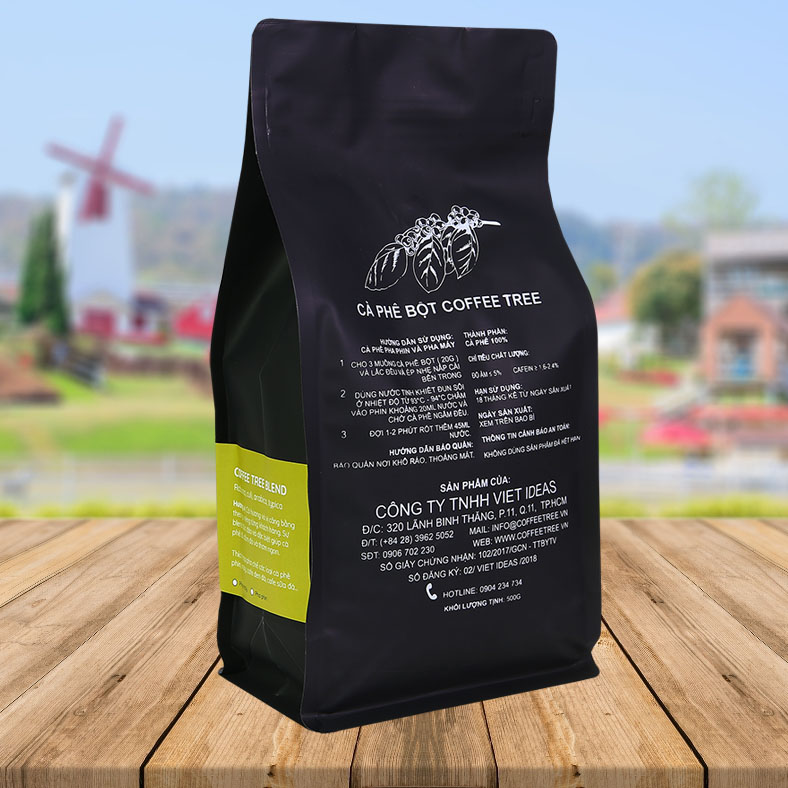 Cà phê bột nguyên chất 100% Coffee Tree đặc biệt 500gr thơm ngon, đậm đà - Cà phê rang xay pha phin gu việt