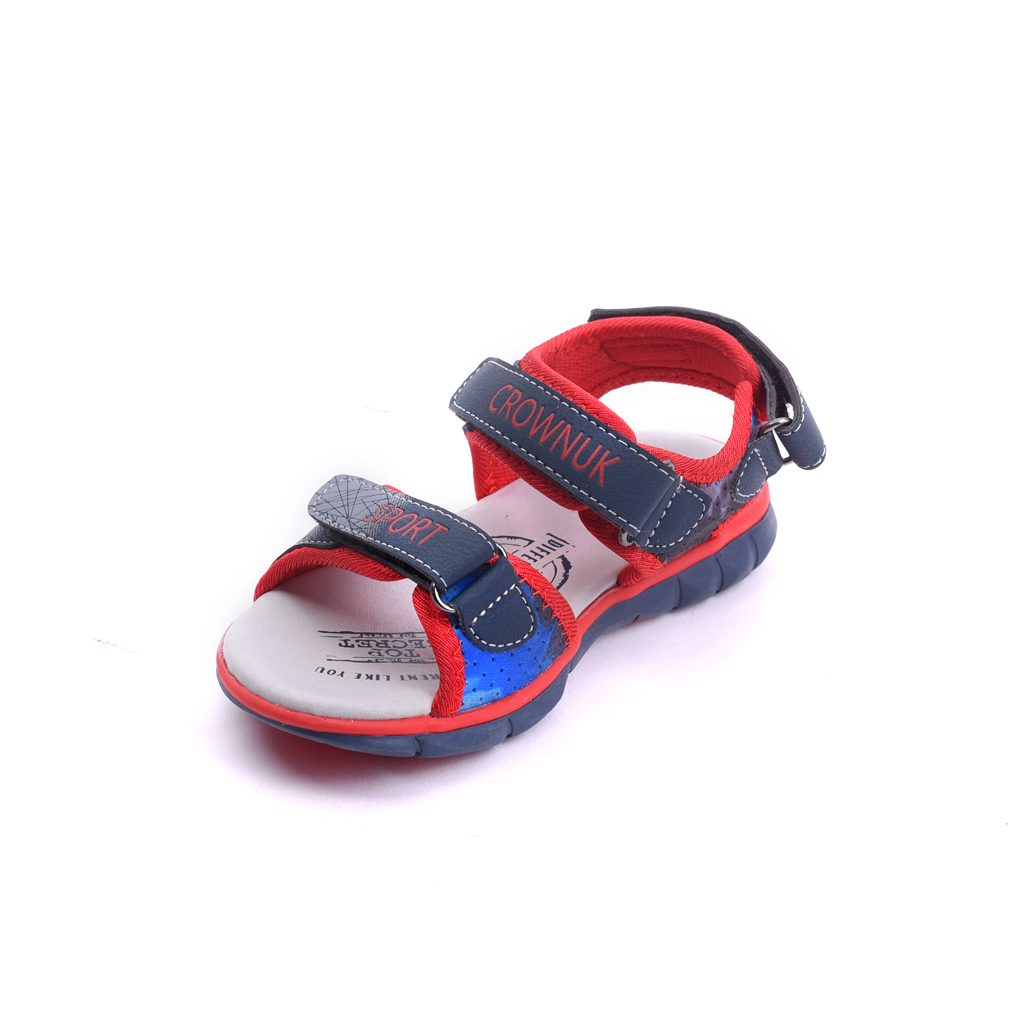Dép Quai Hậu Cho Bé Trai Đi Học Thời Trang Cao Cấp Crown Space UK Active Sandal CRUK527 Chất Liệu Da Nhẹ Êm Thoáng Khí Thấm Hút Mồ Hôi Cho Trẻ Size từ 26-35/2-14 Tuổi