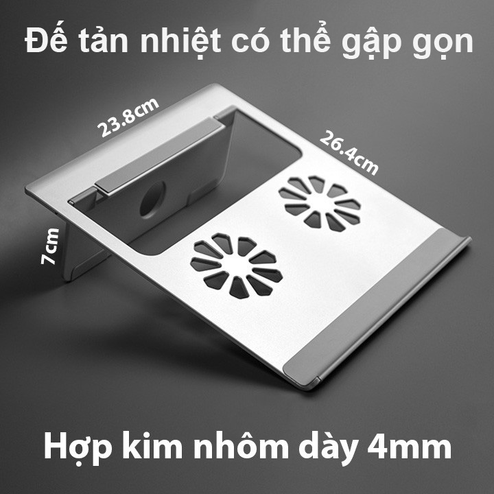 Đế tản nhiệt nhôm cho MacBook, laptop