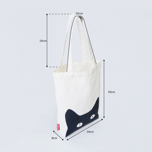 Túi Vải Tote, Túi Vải Canvas Cao Cấp, Chất Liệu Cotton Dày Dặn, Túi Tote Nữ In Hình Boss Cat, Túi Thời Trang Nữ Phong Cách Basic, Túi Vải Trắng In Hình Mèo Đuôi Dài Độc, Lạ, Phiên Bản Giới Hạn