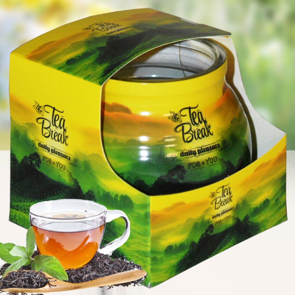 Ly nến thơm tinh dầu Admit Tea Break 85g QT01893 - trà đen Ấn Độ