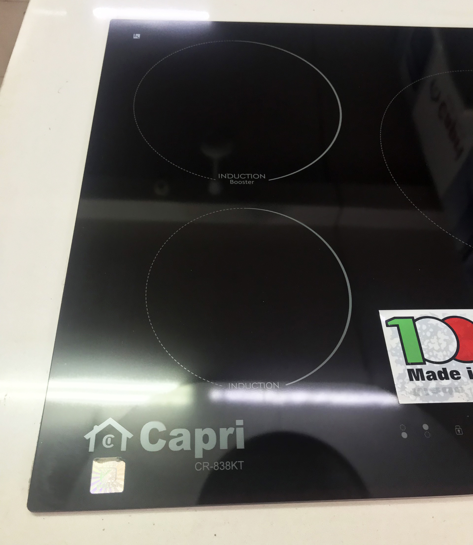 Bếp Ba Điện Từ Capri CR-838KT - Hàng Nhập Khẩu Từ Italy, Thiết Kế Sang Trọng, Bền Đẹp, Tiết Kiệm Điện Tối Ưu