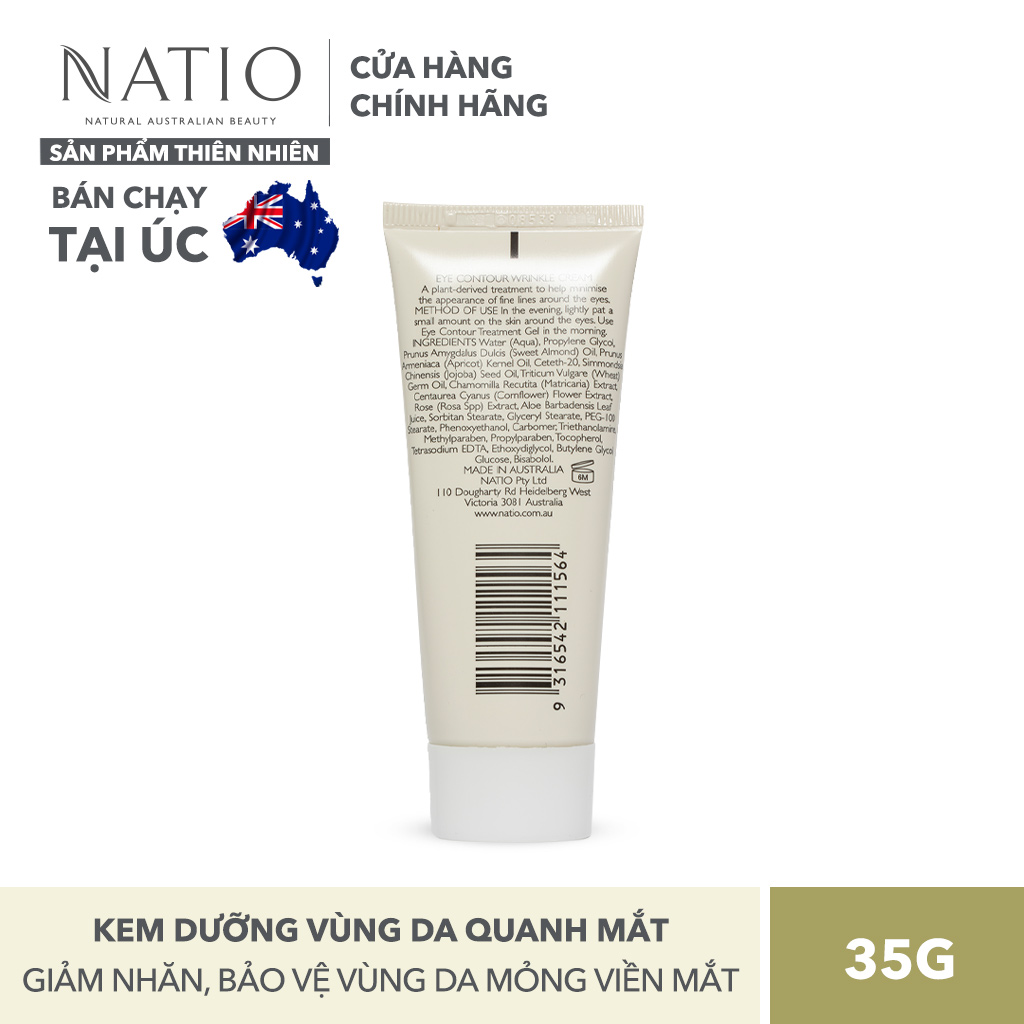 Kem Dưỡng Vùng Da Quanh Mắt Natio Aromatherapy Eye Contour Wrinkle Cream 35g