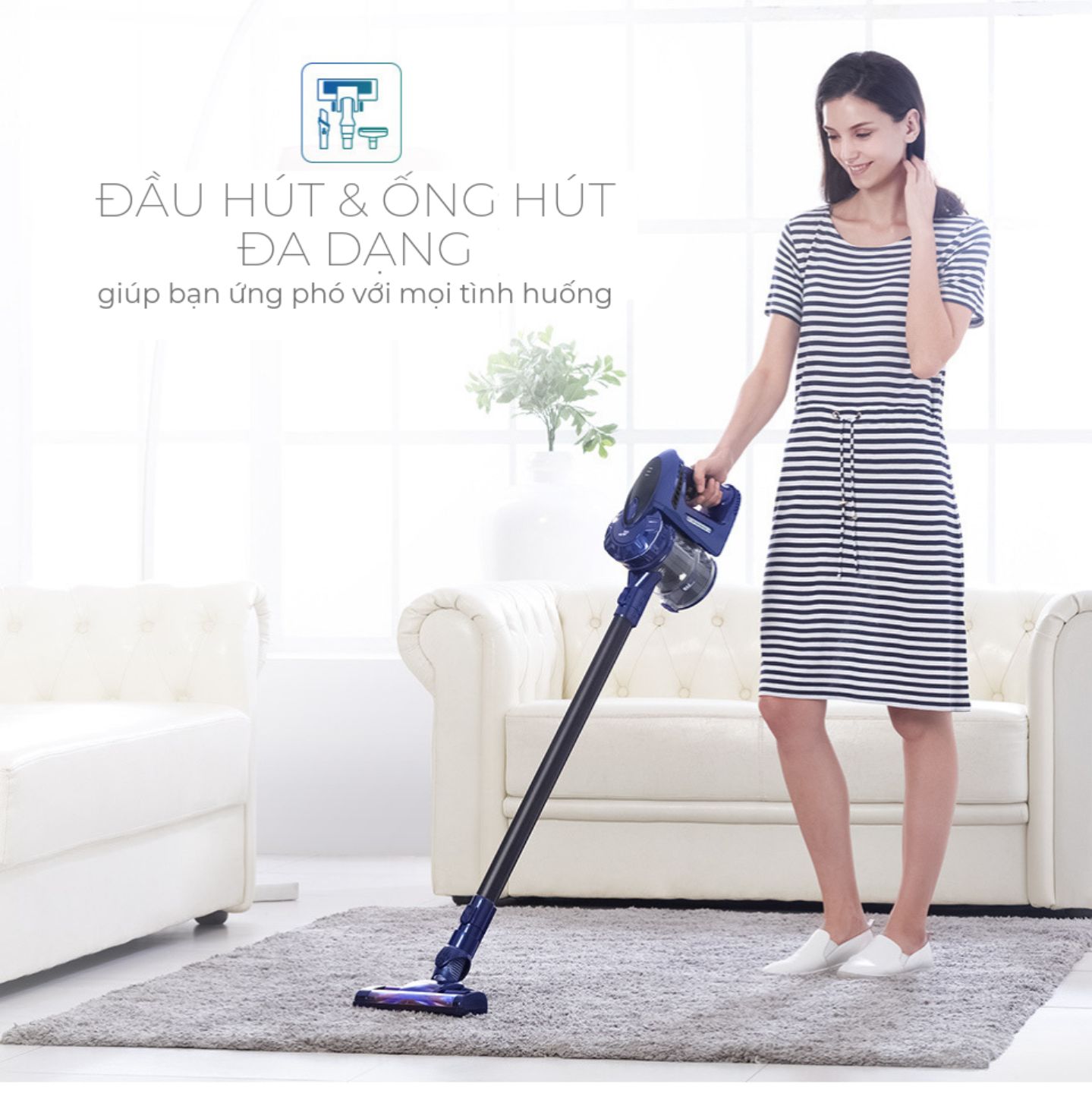 Máy Hút Bụi Cầm Tay PUPPYOO WP536 Không Dây Gia Đình Thông Minh Màu Xanh Blue Loại Mini Đa Năng Lắp Pin Sạc Rời Lực Hút Mạnh 14000PA Cao Cấp Tiện Lợi May Hut Bui Cầu Thang Sàn Chung Cư Ô Tô Nệm Xe Hơi May Hut Bụi Sàn Gỗ Sofa Giường Đệm - Hàng Chính Hãng