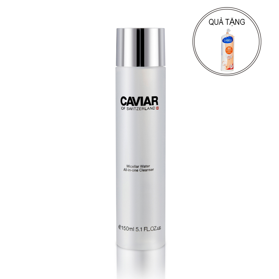 Bộ dược mỹ phẩm chống lão hóa nước thần làm sạch da và kem mặt giàu tinh chất phục hồi Caviar of Switzerland