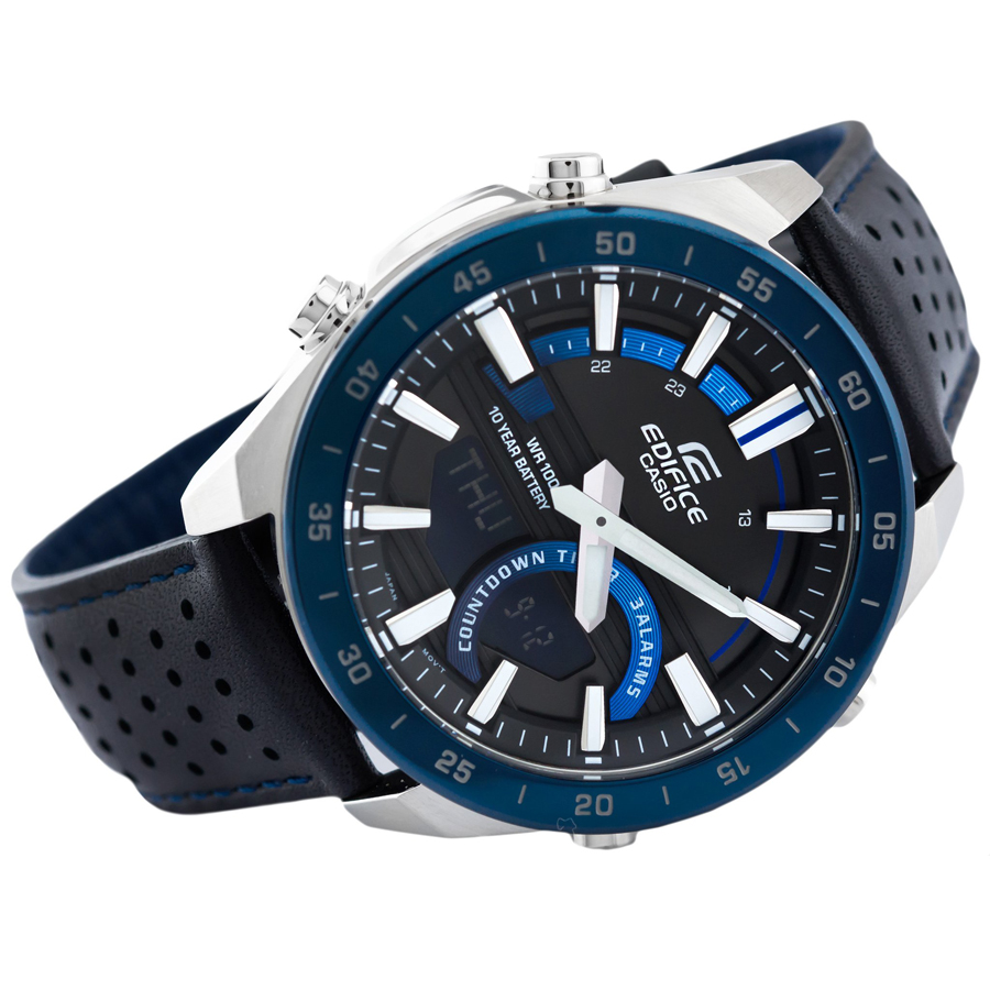 Đồng hồ nam dây da Casio Edifice chính hãng ERA-120BL-2AVDF