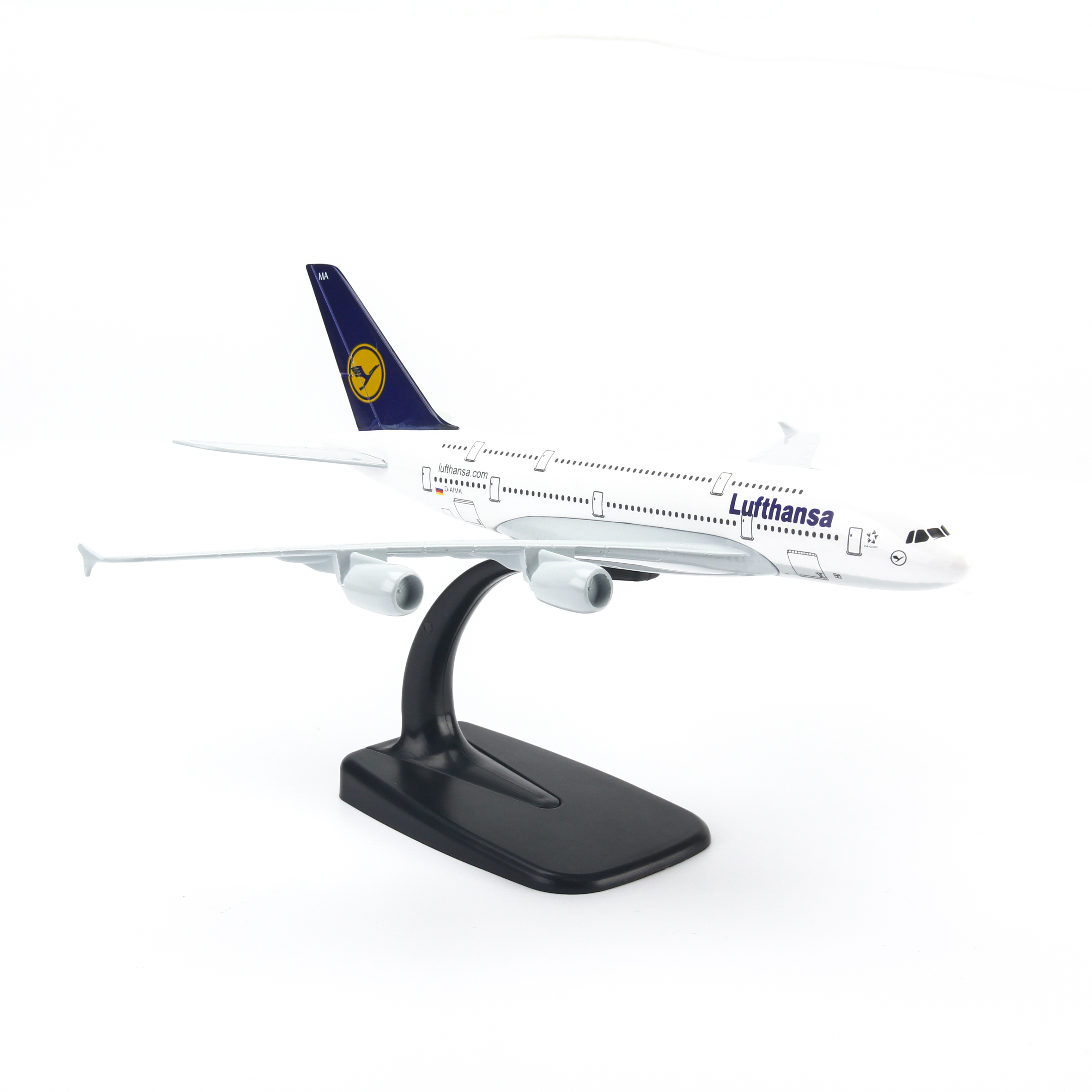 Mô Hình Máy Bay Trưng Bày Airbus A380 Lufthansa Everfly (20cm)