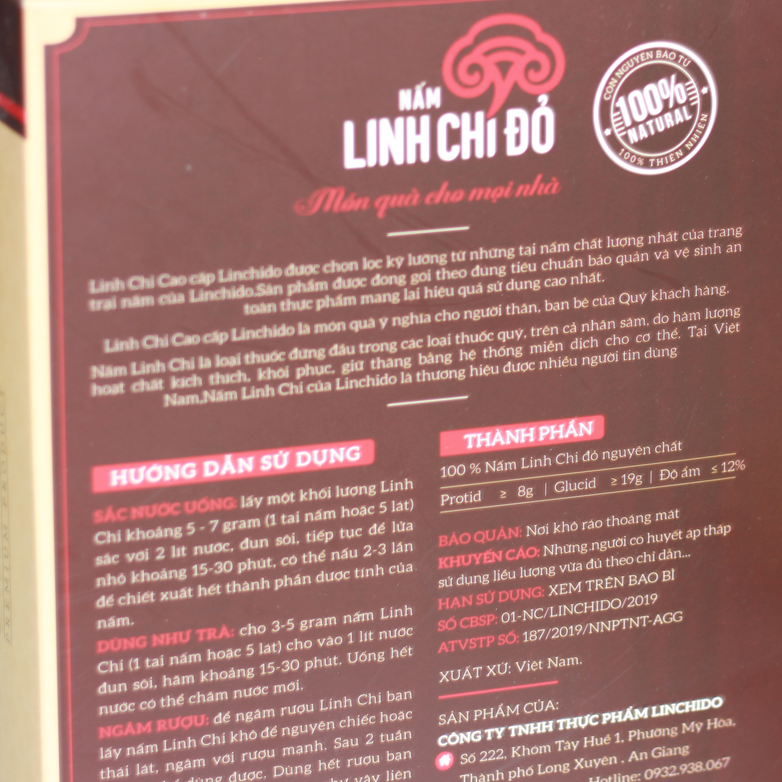 Nấm Linh Chi Nguyên Tai LINCHIDO