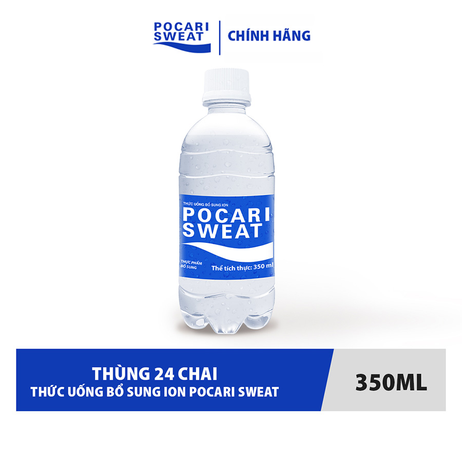 Thùng 24 Chai Thức Uống Bổ Sung ION Pocari Sweat (350ml / Chai)