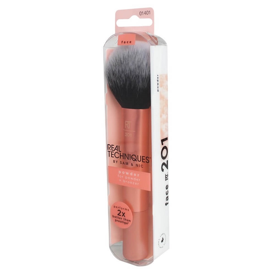 Cọ Phấn Phủ Real Techniques By Sam &amp; Nic Powder Brush (mẫu mới 2019) + Tặng kèm 1 miếng rửa cọ Brush egg