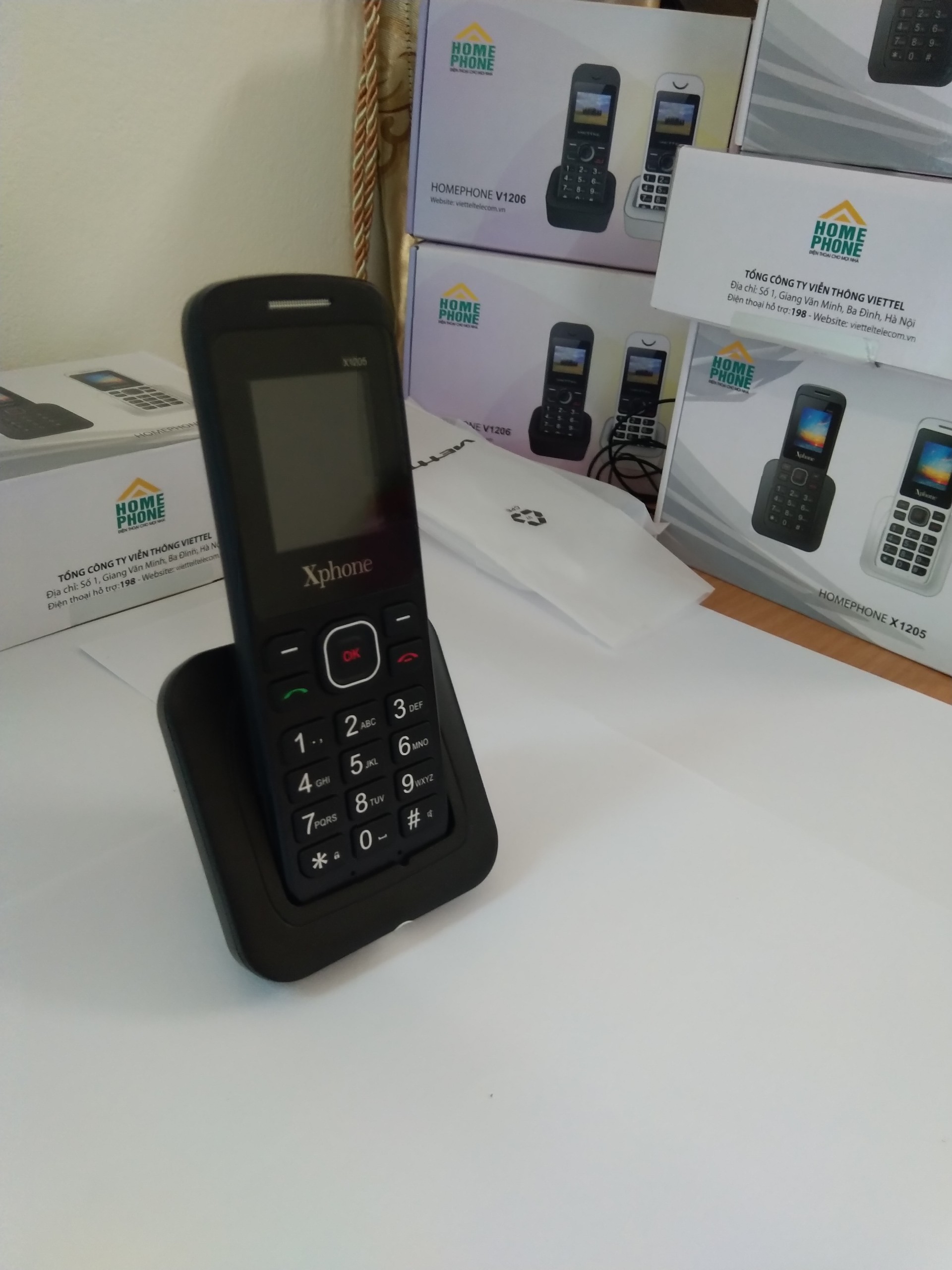 Điện thoại bàn Homephone Viettel cầm tay - Hàng chính hãng