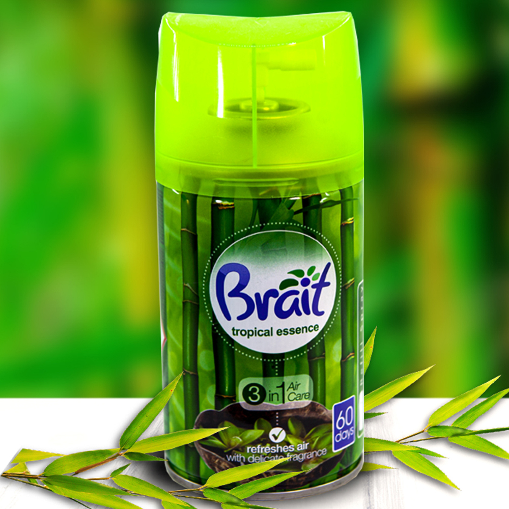 Bình xịt tinh dầu thiên nhiên Brait Tropical Essence 250ml QT005189 - hương tre tươi