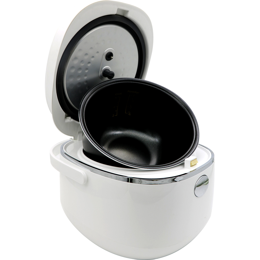 Nồi Cơm Điện Tử Cảm Ứng Nagakawa NAG0136 Trắng - Giảm tinh bột - Lòng niêu chống dính - 11 chức năng (1.2L - 500W) - Hàng Chính Hãng