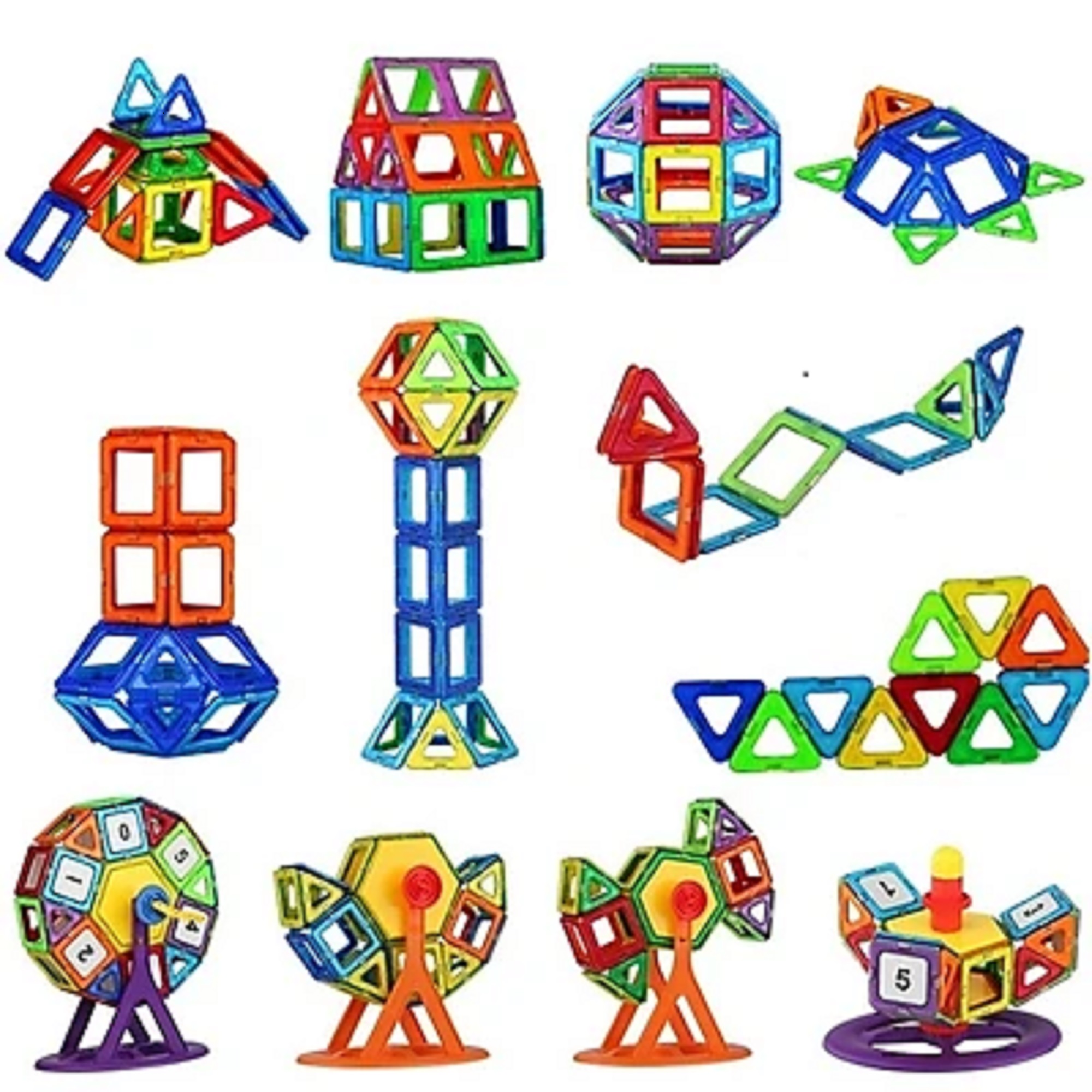 Hình ảnh Bộ đồ chơi khối xếp hình nam châm thông minh