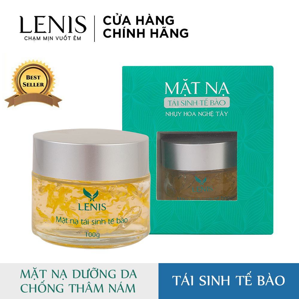 Mặt Nạ Cấp Ẩm Mềm Mịn Mờ Nám Lenis chiết xuất nhụy hoa Nghệ Tây Saffron