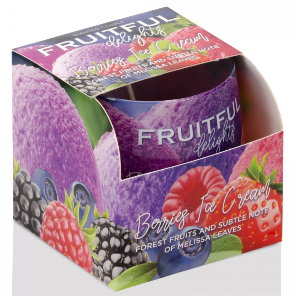 Ly nến thơm tinh dầu Bartek Fruitful 100g QT04967 - hương trái cây (Giao mẫu ngẫu nhiên)