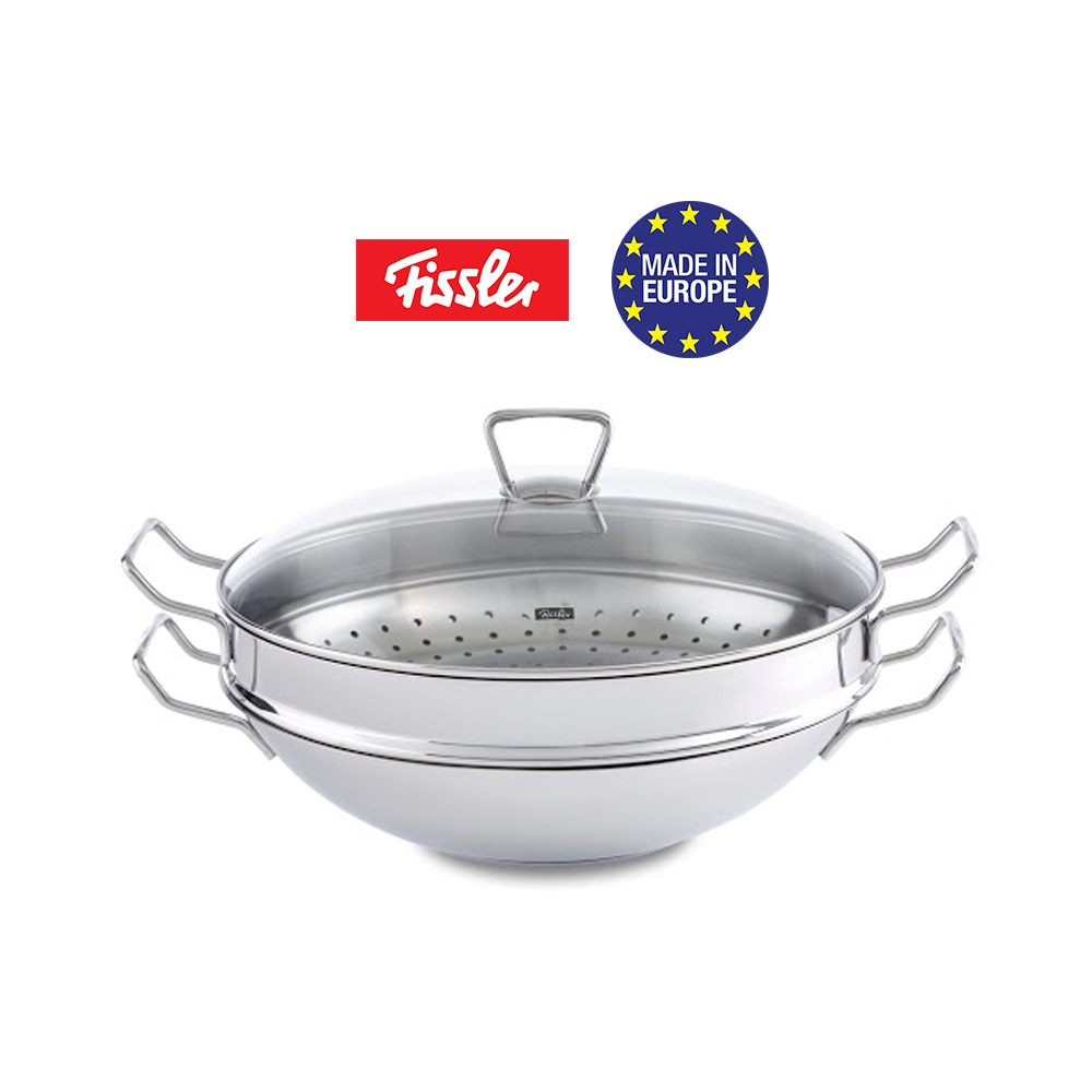 Bộ nồi lẩu + xửng hấp Fissler Nanjing 36cm