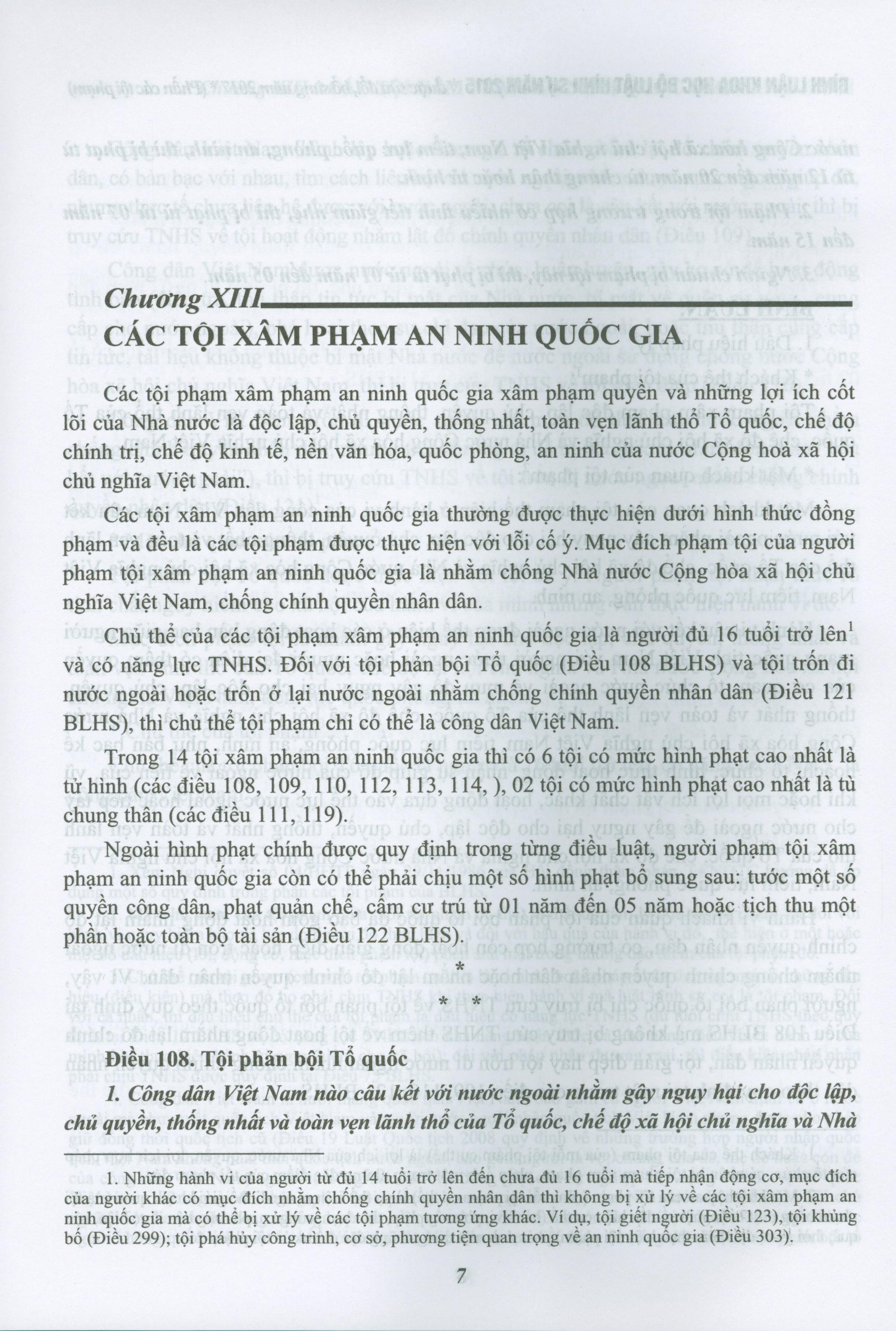 Sách - Bình luận khoa học Bộ luật hình sự năm 2015 được sửa đổi, bổ sung năm 2017 - Phần các tội phạm