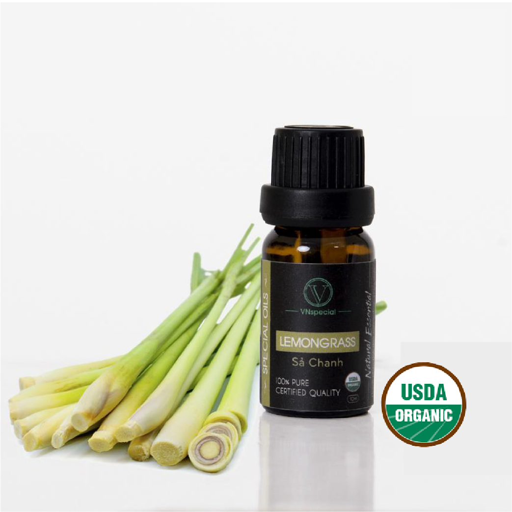 Tinh Dầu Hữu Cơ Sả Chanh | Organic Lemongrass Oil | Tinh dầu Nhập Khẩu USDA - Vnspecial Oils (10ml)