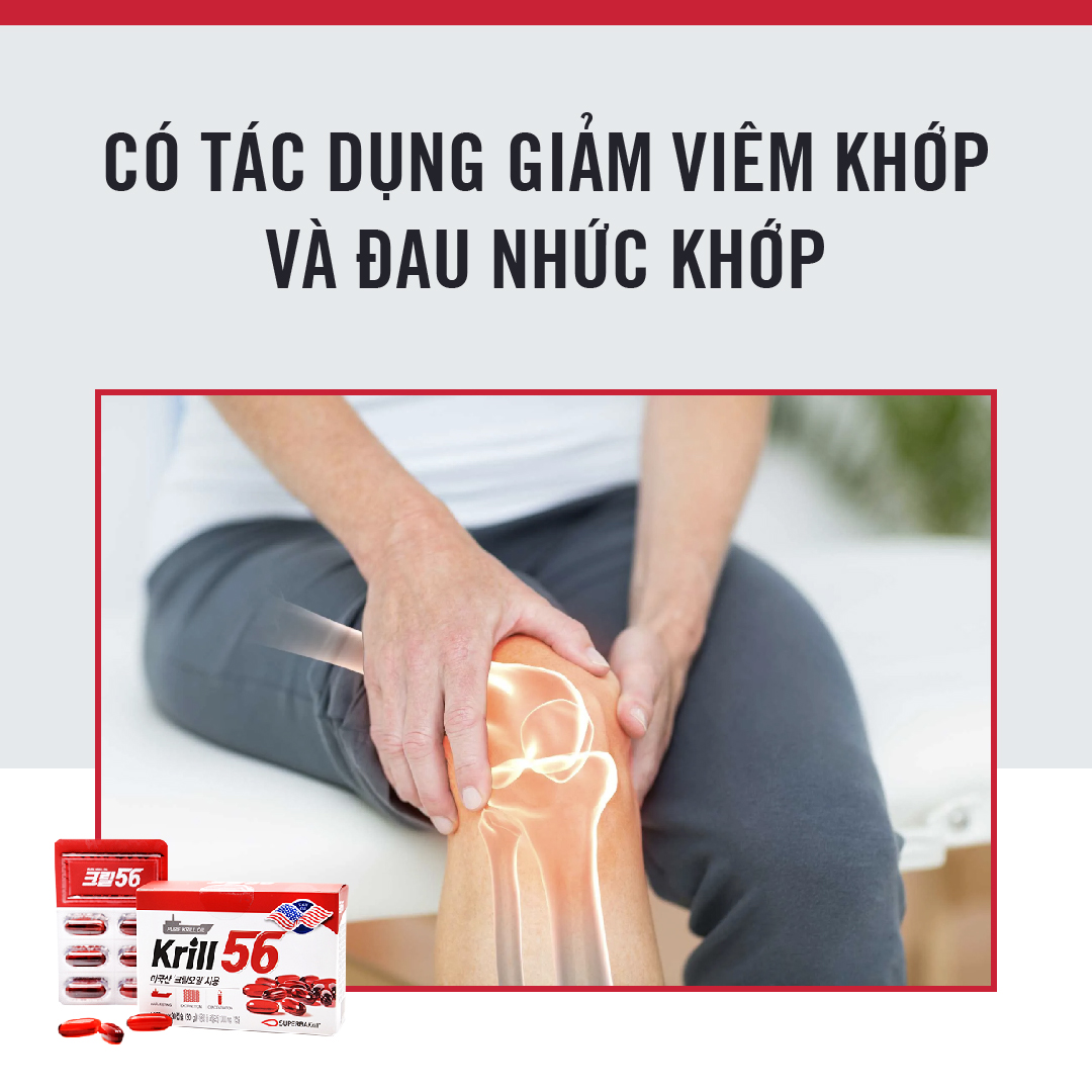 Dầu nhuyễn thể KRILL 56 cao cấp - Red Omega 3 công nghệ mới - liệu trình 5 tháng/ 5 hộp
