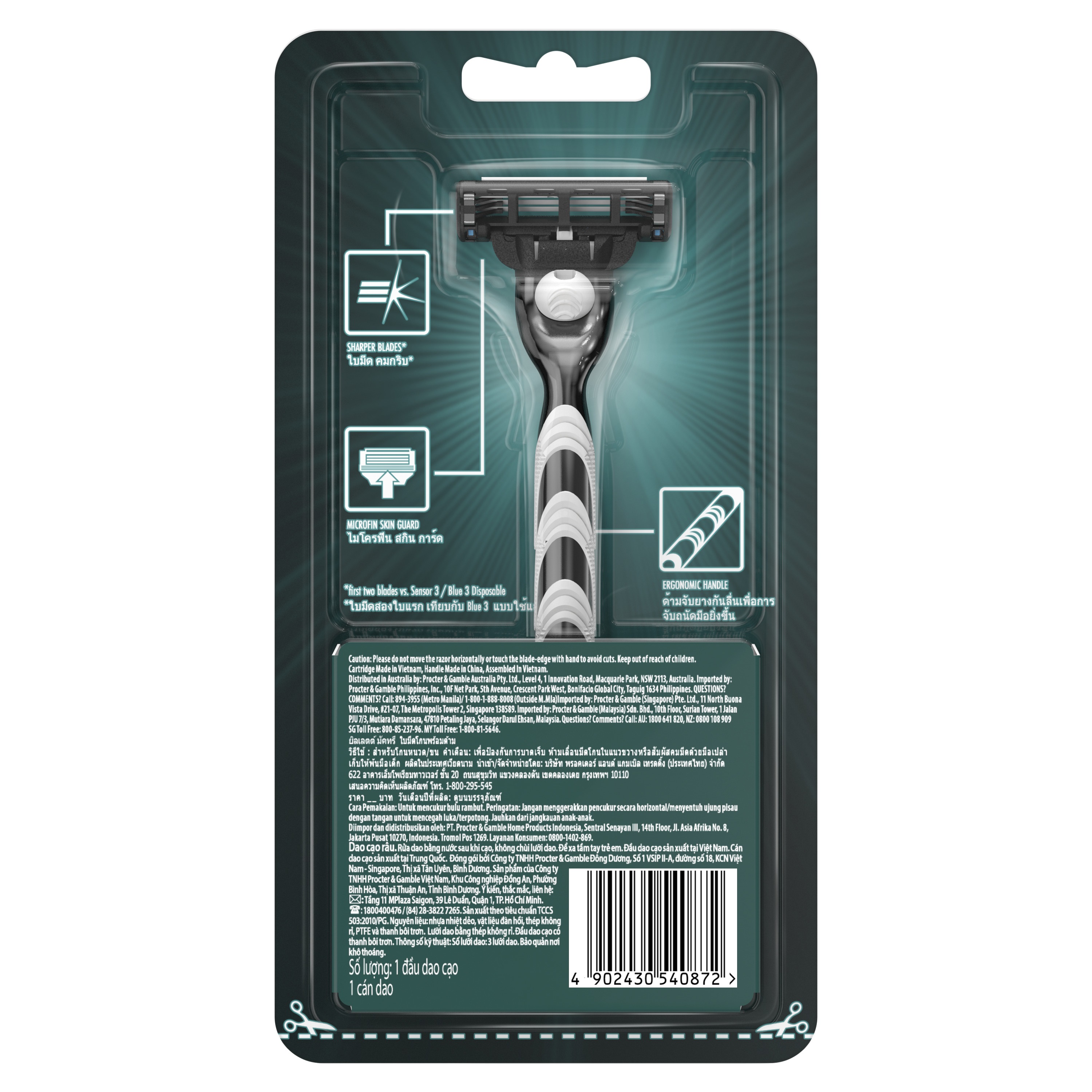 Dao Cạo Gillette Mach3 Classic - Vỉ 1S