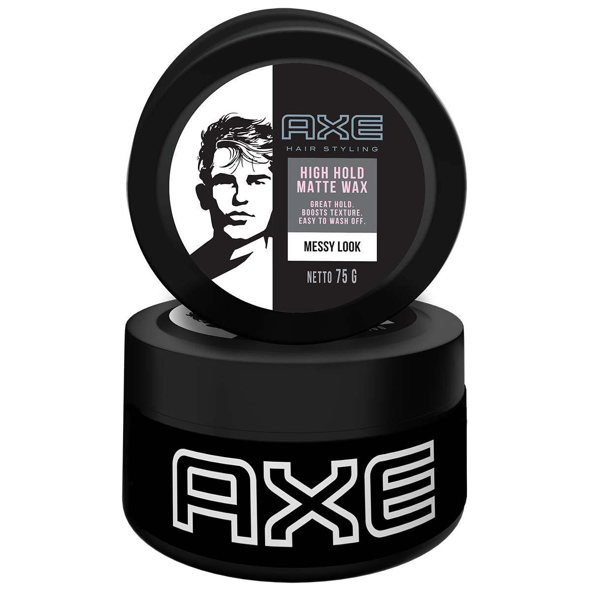 Wax tạo kiểu tóc AXE Messy Look giữ nếp tối ưu, bật tung khí chất dành cho nam, 75g