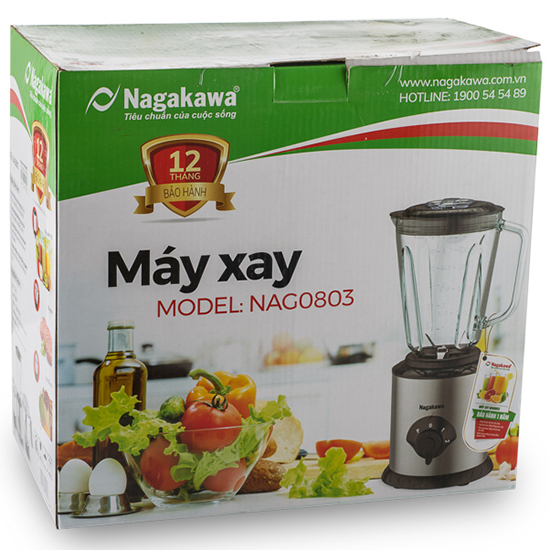 Máy xay ép đa năng Nagakawa NAG0803 - Hàng chính hãng