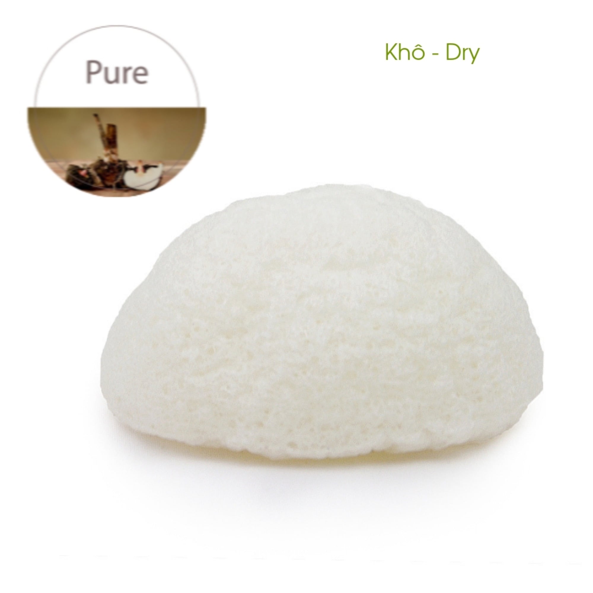 Bông rửa mặt Konjac Pure - ekoko Konjac spone