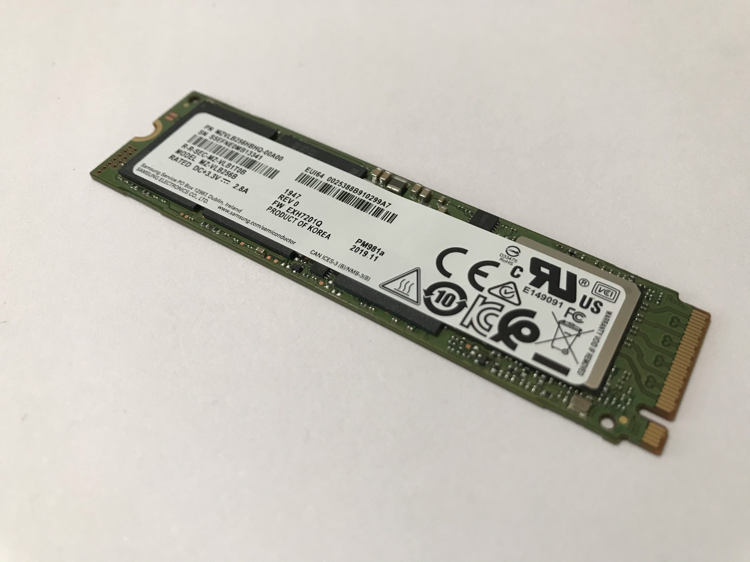 (Giá Hủy Diệt) Ổ Cứng gắn trong SSD Samsung PM981A M2 2280 PCIe NVMe - Hàng Nhập Khẩu