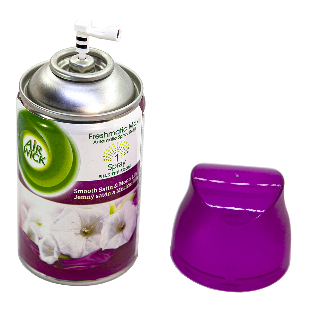 Bình xịt tinh dầu thiên nhiên Air Wick Smooth Satin &amp; Moon Lily 250ml QT016841 - hương hoa ly