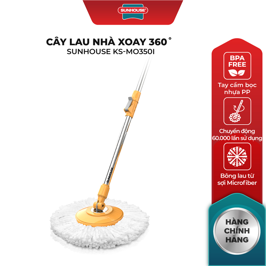 Cây Lau Nhà Xoay 360 Độ Sunhouse Ks-Mo350I