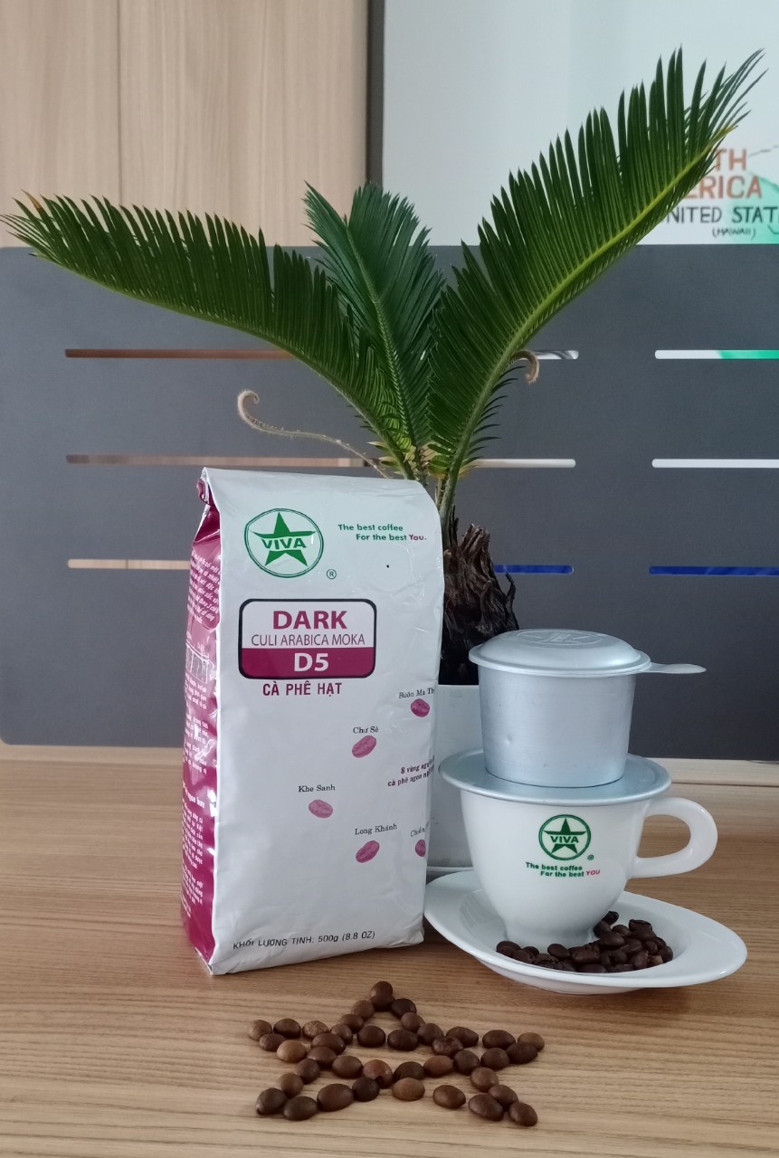 Cà phê Culi Arabica Moka VIVA Dark 500g