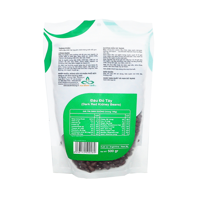 Đậu đỏ tây Dark Red Kidney Beans