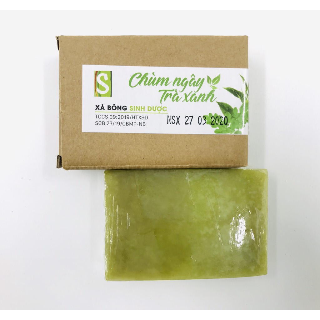 Xà bông Sinh Dược - Chùm ngây Trà Xanh - Xà phòng thảo dược