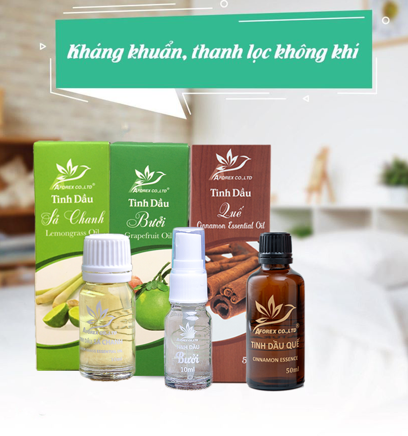 [[ 2 Chai Tinh Dầu Hồi + Quế - Xông, Uống, Ngâm, Thoa ]] - AFOREX - Hàng Chính Hãng