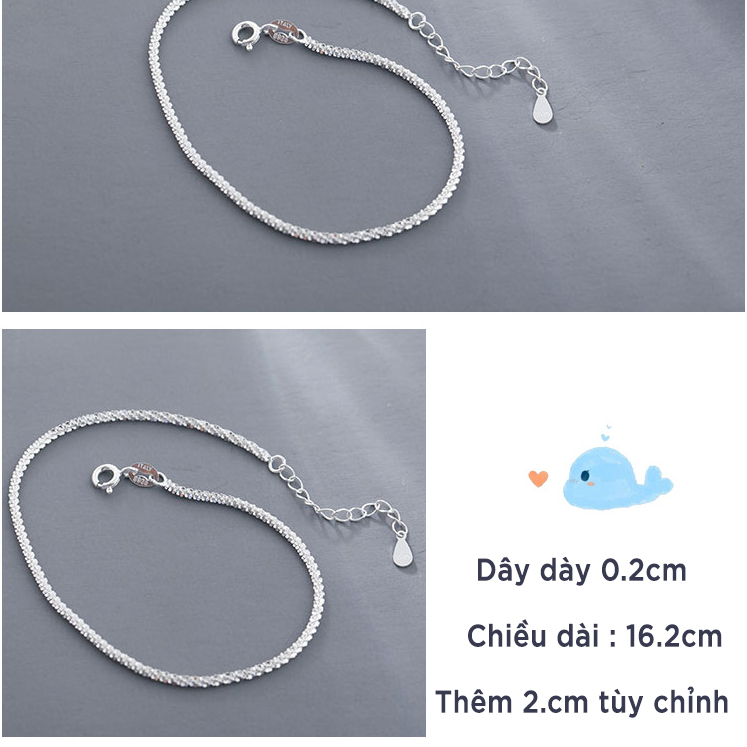 Lắc Tay Nữ | Lắc Tay Nữ Bạc S925 Thanh Tú Đơn Giản L2536 - Bảo Ngọc Jewelry