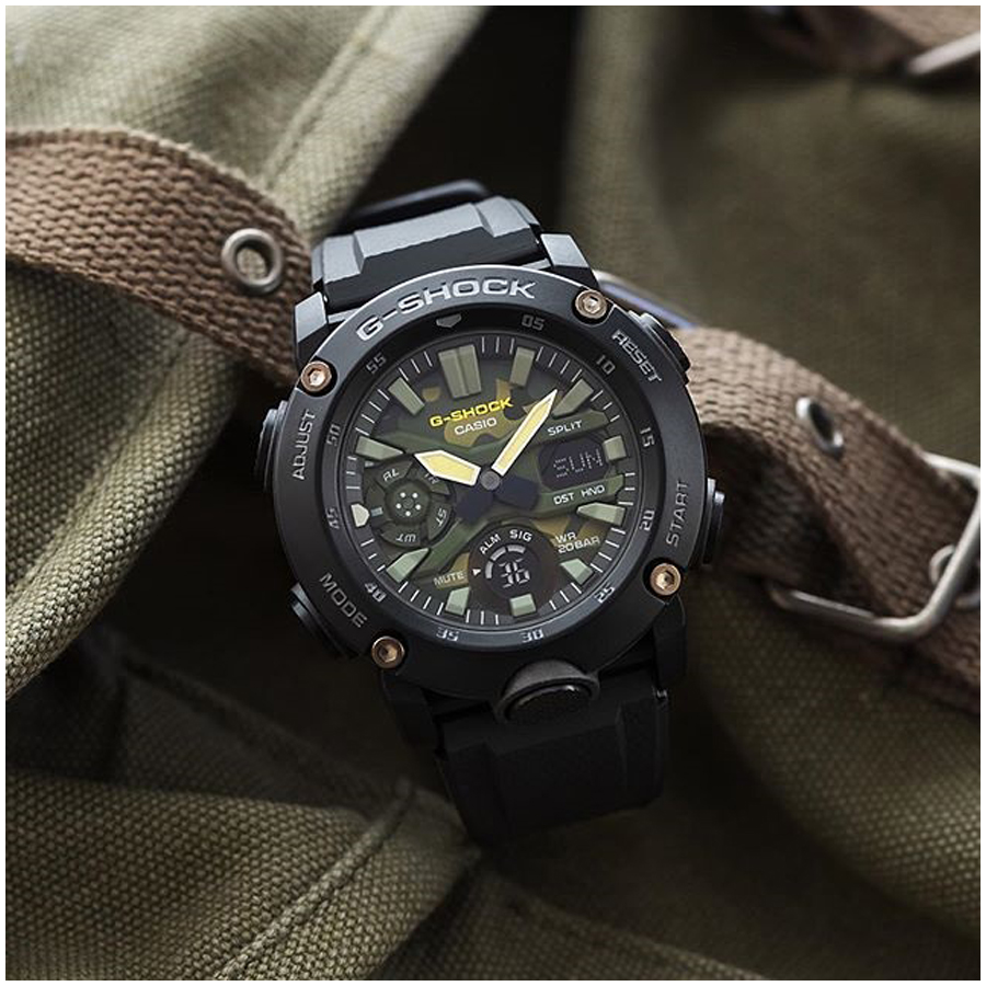 Đồng hồ nam dây nhựa Casio G-Shock chính hãng GA-2000SU-1ADR