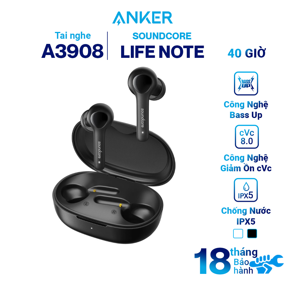Tai Nghe Bluetooth True Wireless Anker Soundcore Life Note A3908Z21 - Hàng Chính Hãng