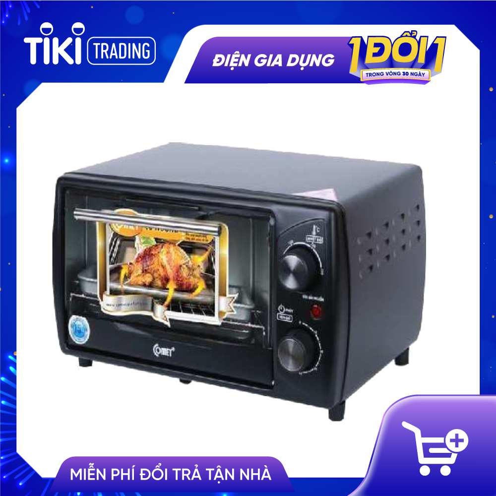 Lò Nướng Điện Đa Năng Comet CM6510 - Đen - Hàng Chính Hãng