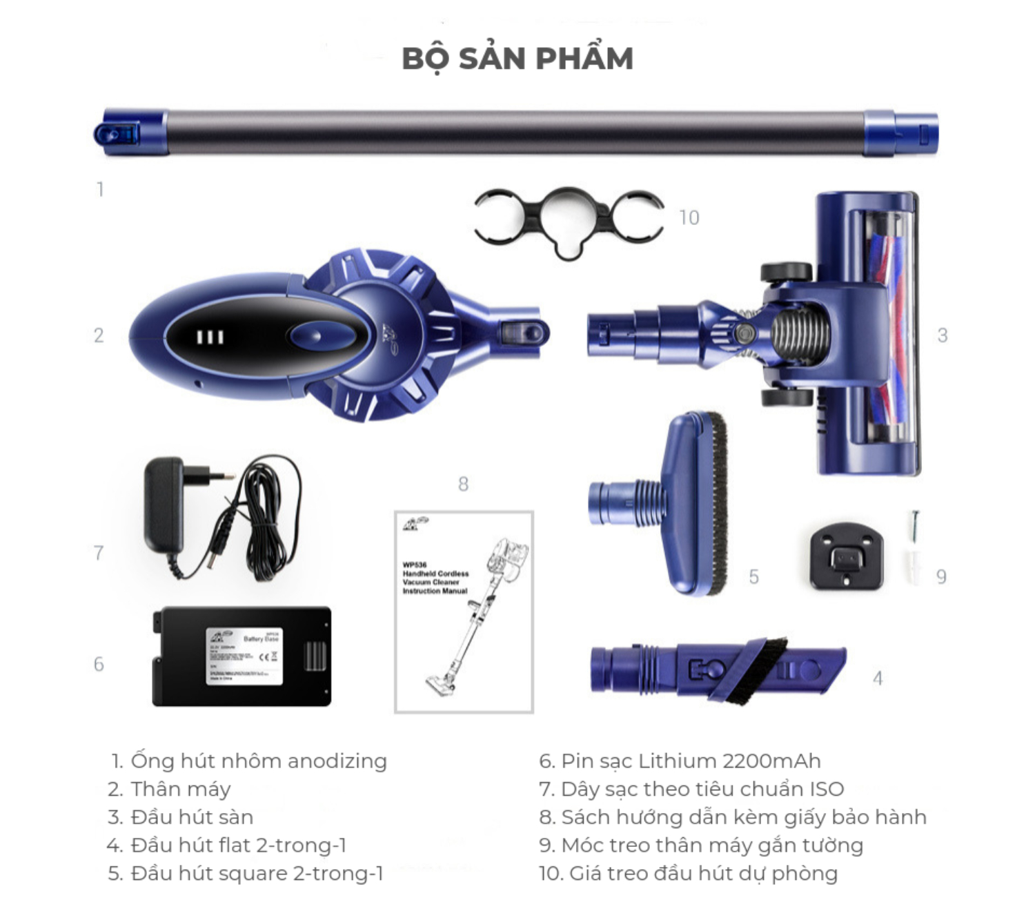 MÁY HÚT BỤI CẦM TAY PUPPYOO WP536