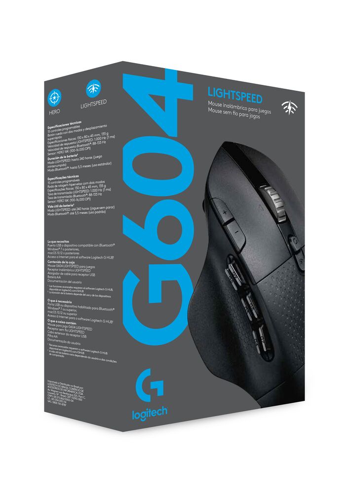 Chuột game không dây Lightspeed Logitech G604 - Hàng chính hãng