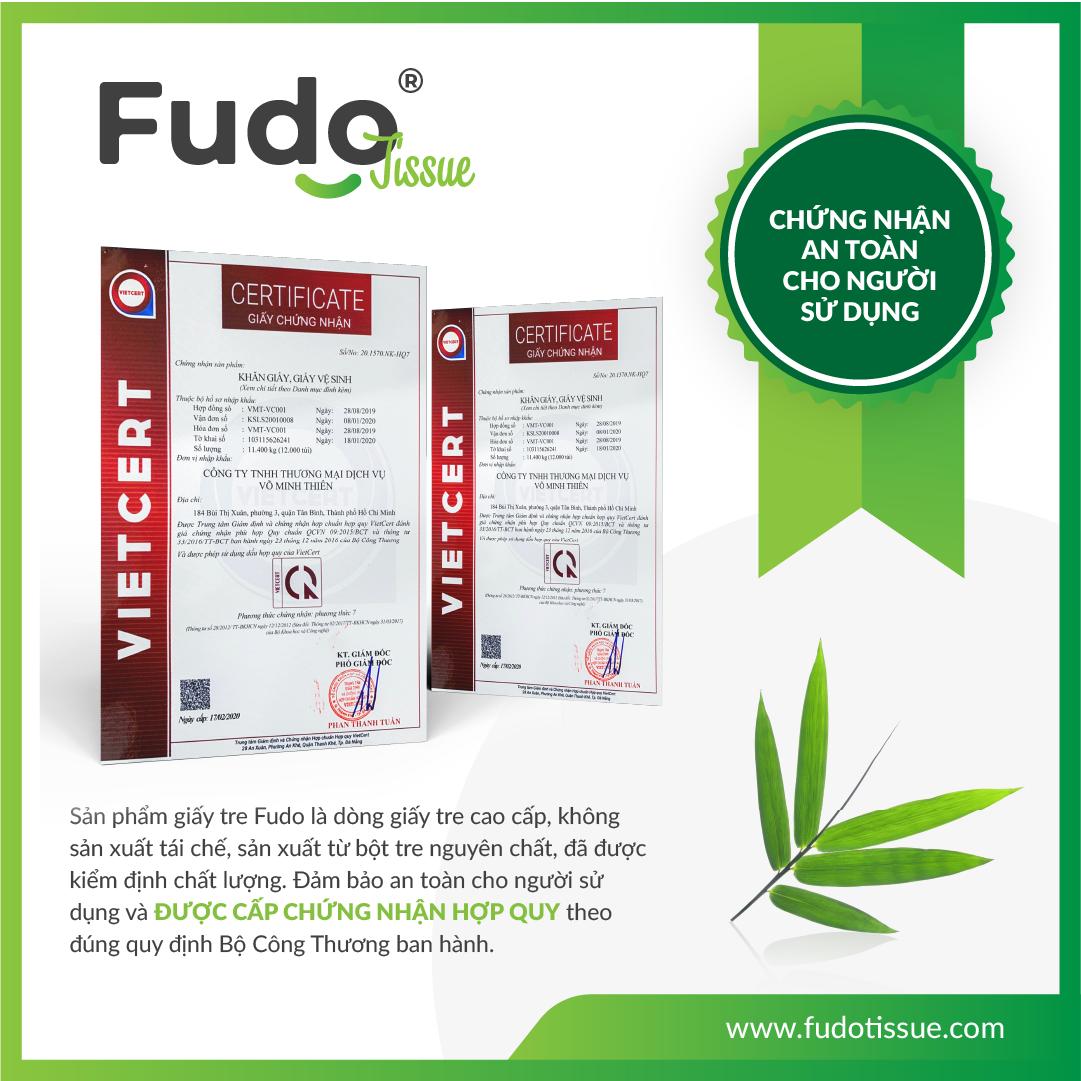 Khăn giấy tre Fudo - Combo 20 Cuộn Giấy Vệ Sinh Không Lõi (4 lớp): 100% bột tre, không tạo mùi, không tẩy trắng, siêu mềm, siêu mịn, siêu dai