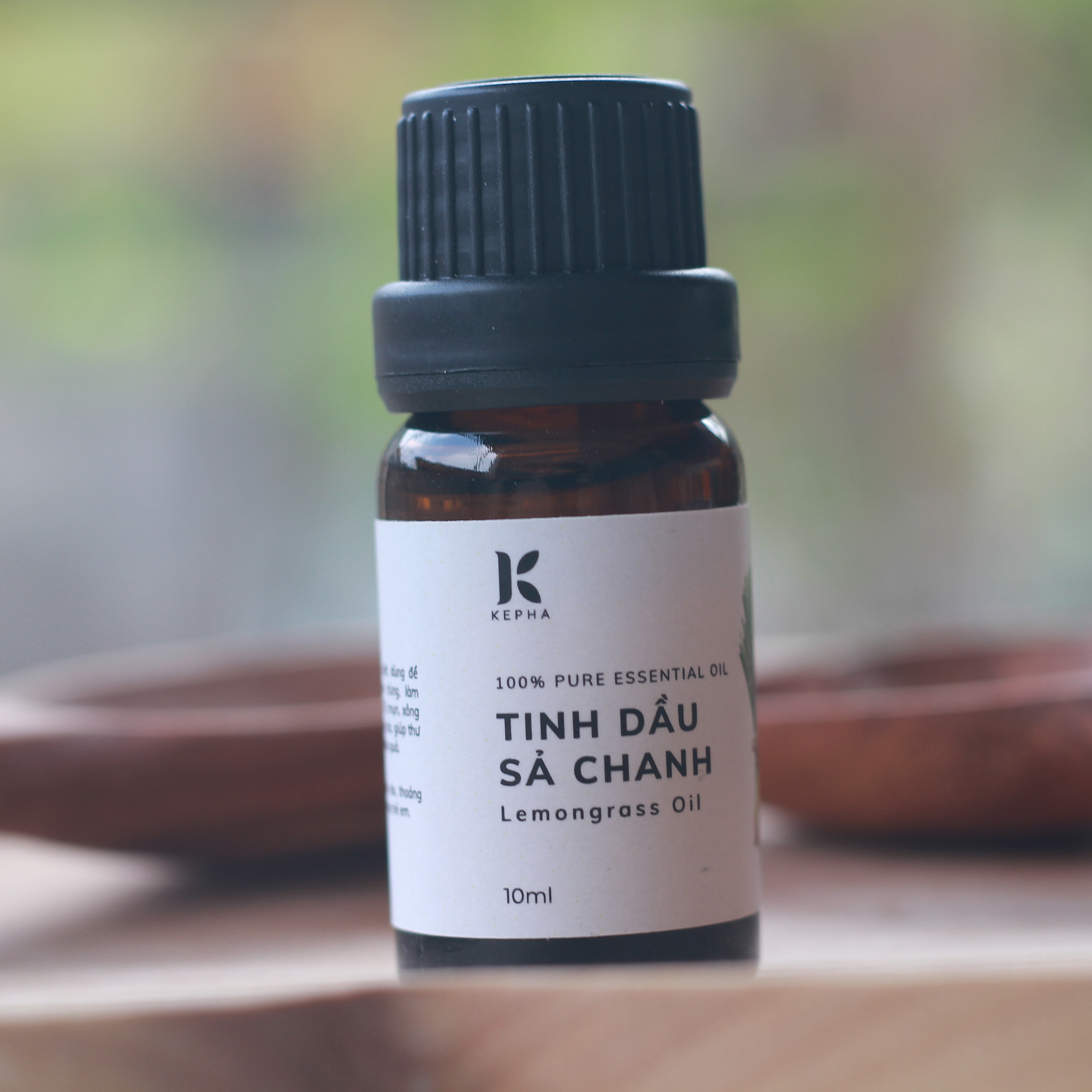 Tinh dầu sả chanh Kepha 10ml. Nguyên chất 100%, nhập khẩu trực tiếp Ấn Độ - Đuổi muỗi, xông hơi giải cảm, chống nhiễm nấm