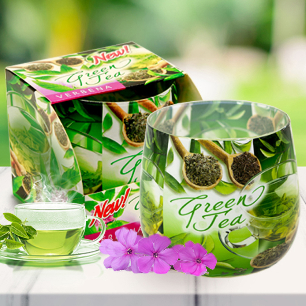 Ly nến thơm tinh dầu Bartek Green Tea 100g QT024467 - hương trà xanh (giao mẫu ngẫu nhiên)